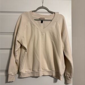 Universal Thread V-Neck Sweater in Cream